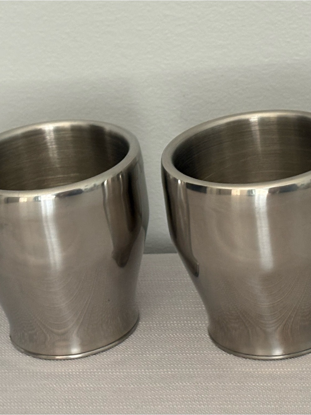 Breville Café Roma Set of 2 Espresso Cups Stainless Steel Demi Tassé Coffee Mugs